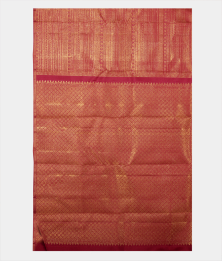 Red Handwoven Kanjivaram Silk Saree T2344664