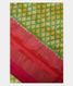 Yellowish Green Ikat Silk Saree  T2343651