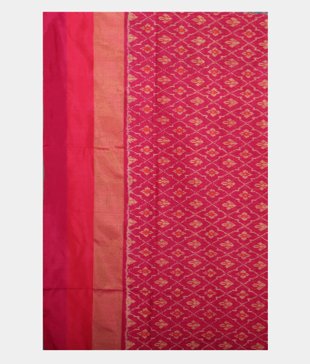 Greenish Blue Ikat Silk Saree T2343713