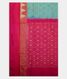 Greenish Blue Ikat Silk Saree T2343714