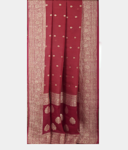 Rosewood Georgette Silk Saree T2336002
