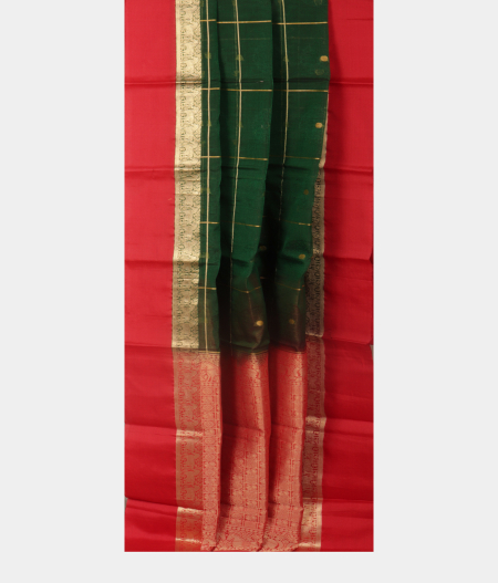 Green Silk Cotton Saree T2337902