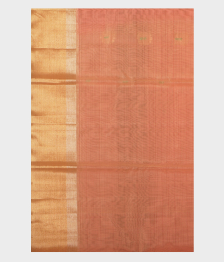Peach Silk Cotton Saree T2337443