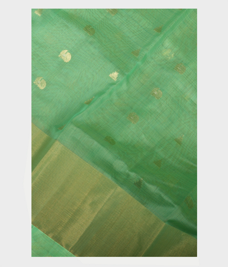 Green Silk Cotton Saree T233748-image