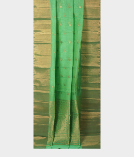 Green Silk Cotton Saree T2337482