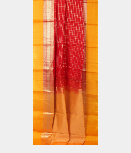 Red Silk Cotton Saree T2337542