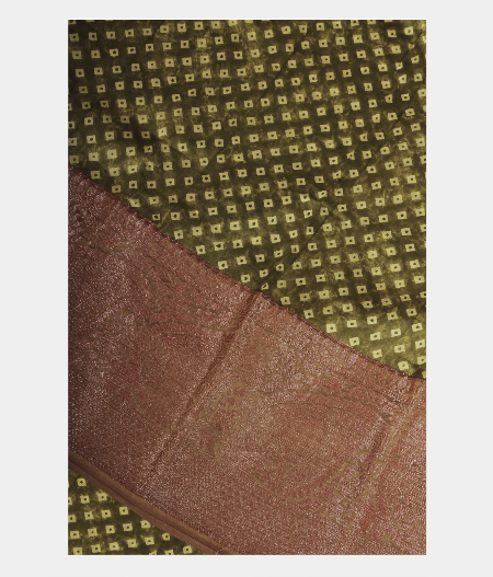 Green Soft Printed Cotton Saree T233201-image