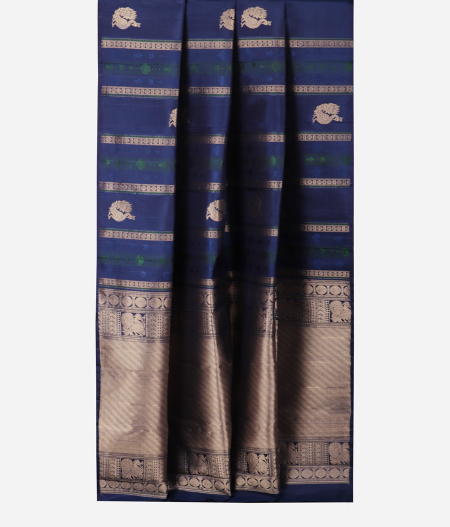 Blue Handwoven Kanjivaram Silk Saree T2289802