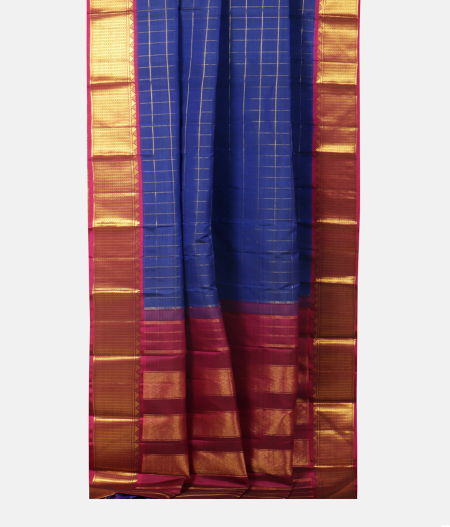 Blue Handwoven Kanjivaram Silk Saree T2297772