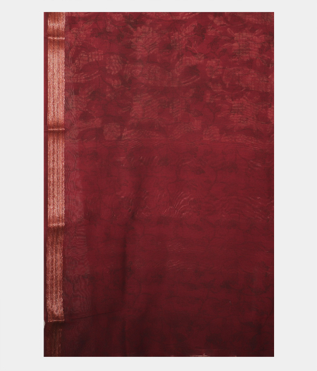 Black Soft Printed Cotton Saree T2146383