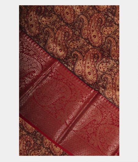 Brown Soft Printed Cotton Saree T233195-image