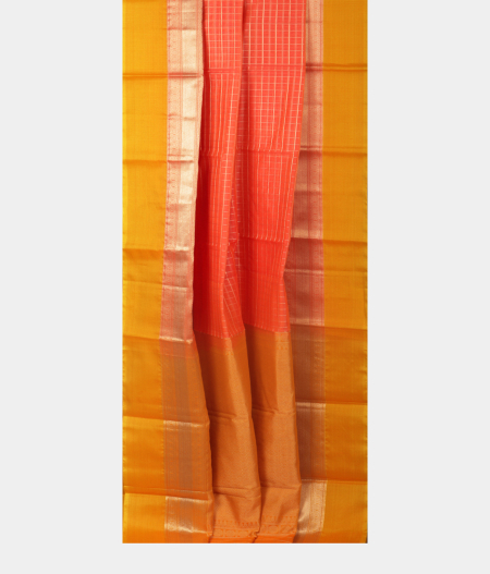 Peach Silk Cotton Saree T2337522