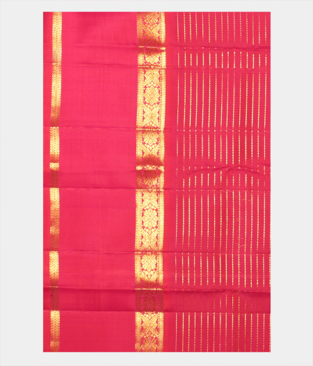 Bottle Green Handwoven Kanjivaram Silk Saree T2306013