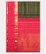 Bottle Green Handwoven Kanjivaram Silk Saree T2306014