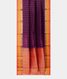 Purple Silk Cotton Saree T2337052