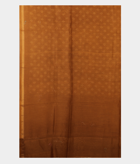 Brown Soft Printed Cotton Saree T2285583