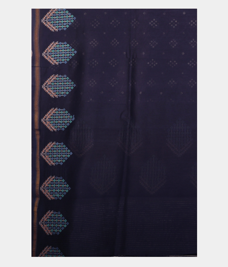 Blue Soft Printed Cotton Saree T2285353