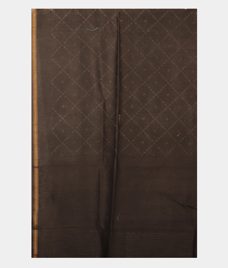 Black Soft Printed Cotton Saree T2285693