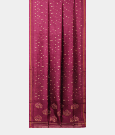 Purple Soft Printed Cotton Saree T2285282