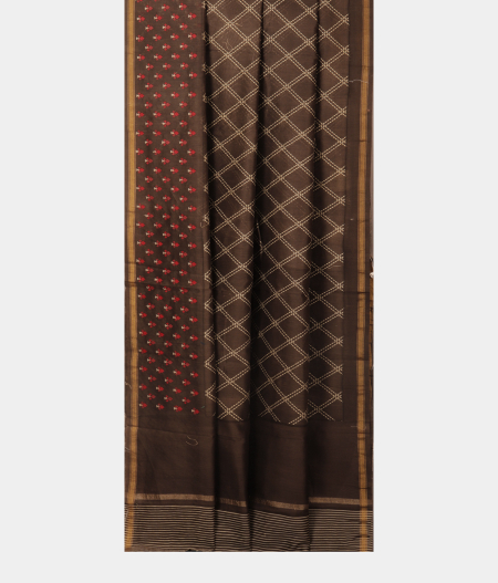 Grey Soft Printed Cotton Saree T2285712