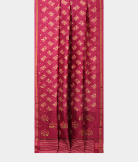 Purple Soft Printed Cotton Saree T2285362