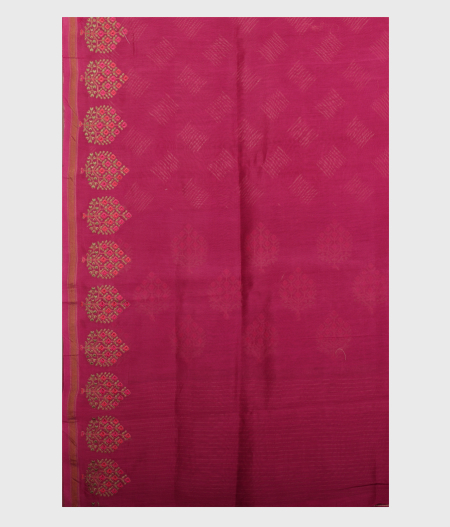Purple Soft Printed Cotton Saree T2285363