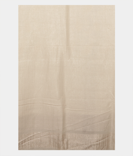 White Tussar Georgette Silk Saree T229476 3