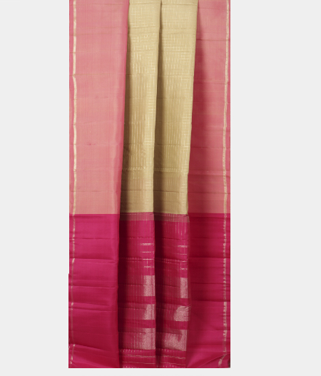 Beige Handwoven Kanjivaram Silk T2323052