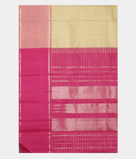 Beige Handwoven Kanjivaram Silk T2323054