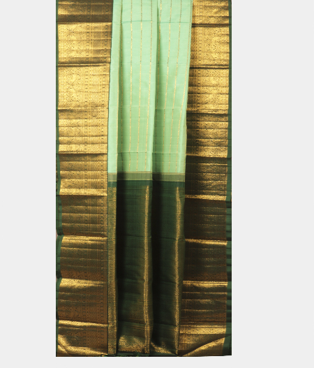 Aqua Green Handwoven Kanjivaram Silk Saree T2359075