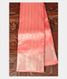 Peach Handwoven Kanjivaram Silk Saree T2212091