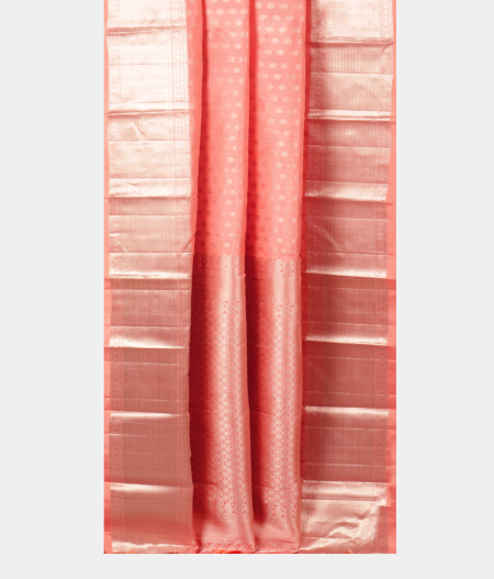 Peach Handwoven Kanjivaram Silk Saree T2212092