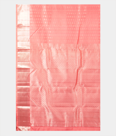 Peach Handwoven Kanjivaram Silk Saree T2212094