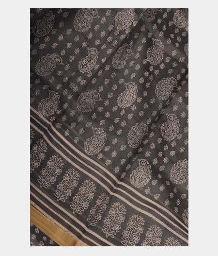 Grey Kota Cotton Saree T231887-image