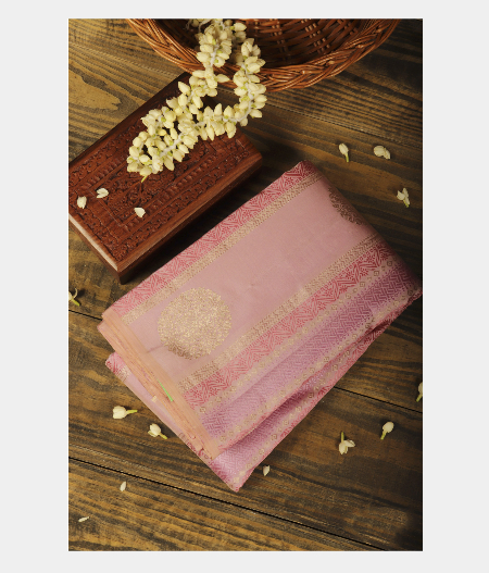Lavender Handwoven Kanjivaram Silk Saree T233073-image