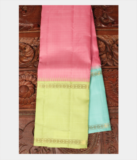 Pink Handwoven Kanjivaram Silk Saree T235589-image