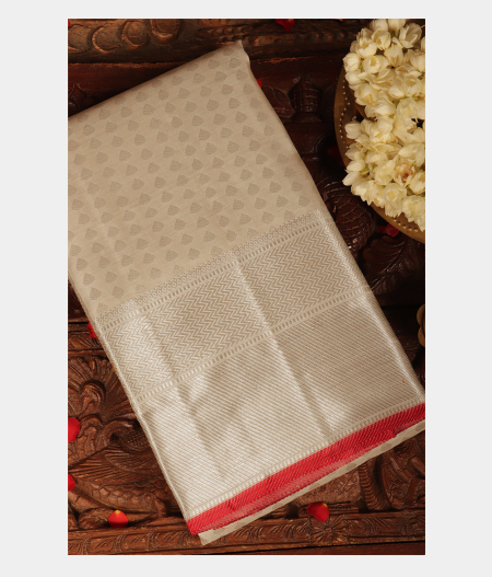 Cream Handwoven Kanjivaram Silk Saree T164646-image
