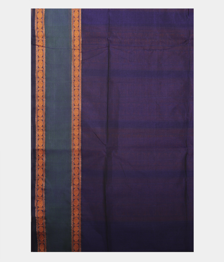 Purple Silk Cotton Saree T2072883
