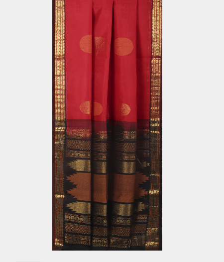 Red Silk Cotton SareeT1891112