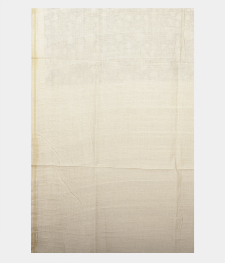 Off White Soft Printed Cotton Saree T2351133