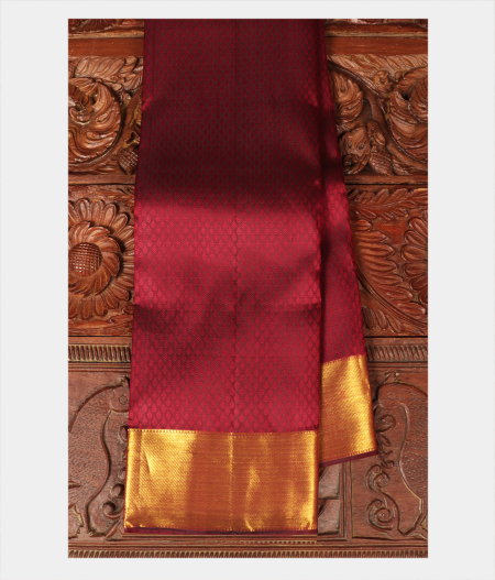 Maroon Handwoven Kanjivaram Silk Saree T230658-image