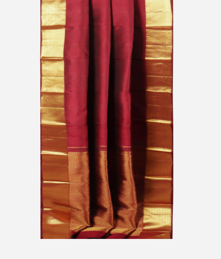 Maroon Handwoven Kanjivaram Silk Saree T2306582