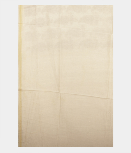 White Soft Printed Cotton Saree T2351033