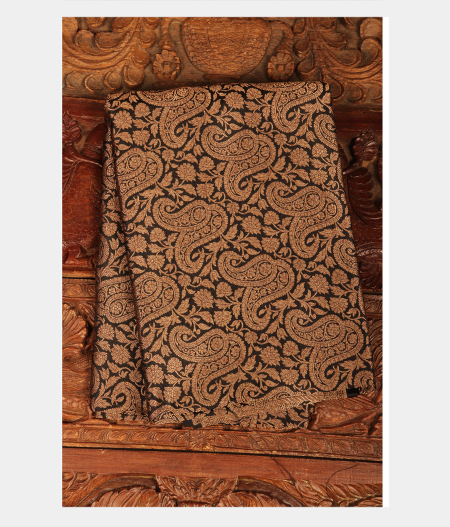 Black Banaras Silk Saree T230293-image