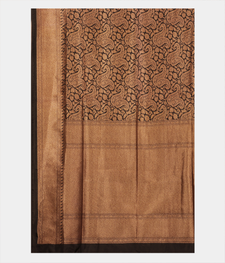 Black Banaras Silk Saree T2302934