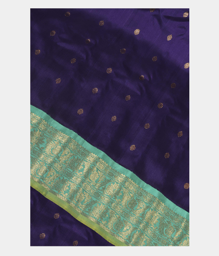 Purple Gadwal Silk Saree T234690-image