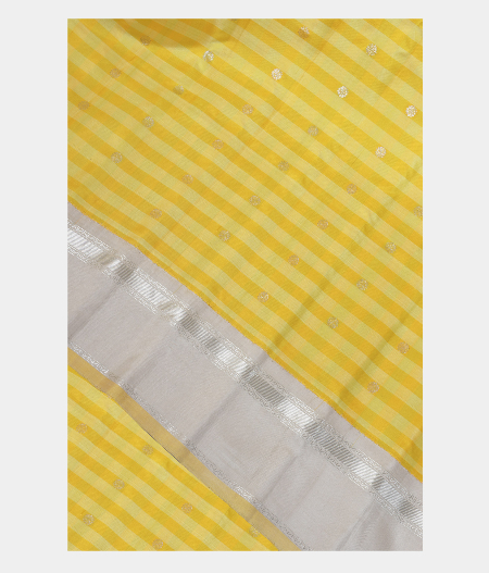 Yellow  Gadwal Silk Saree T234728-image