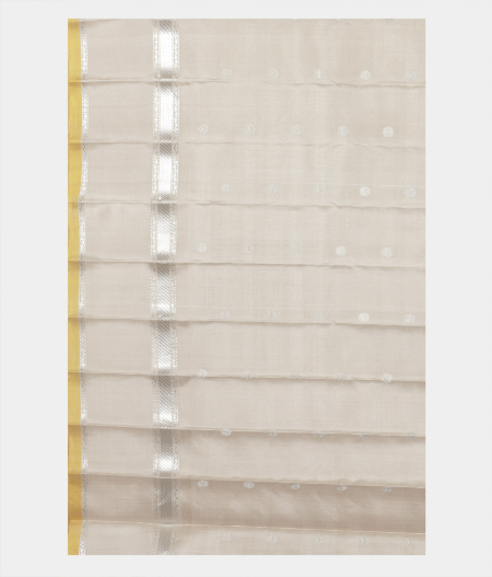 Yellow  Gadwal Silk Saree T2347283