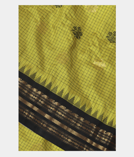 Green Gadwal Silk Saree T235698-image