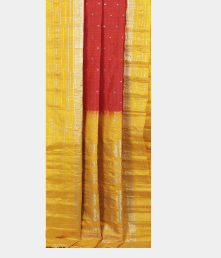 Red Gadwal Silk Saree T2050652